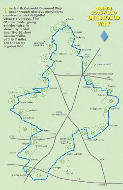 North Cotswold diamond Way route outline